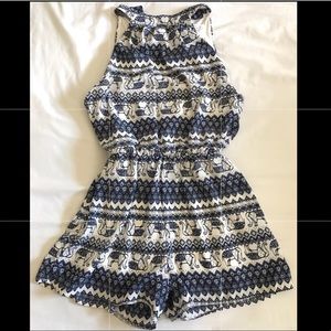 Elephant print Romper